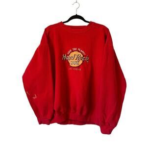 Vintage Hard Rock Cafe Las Vegas‎ Crewneck Sweater - Save The Planet (USA) - XL